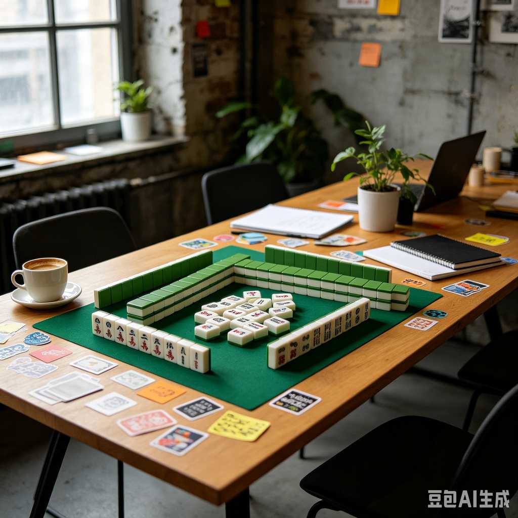 cute mini mahjong tiles set
